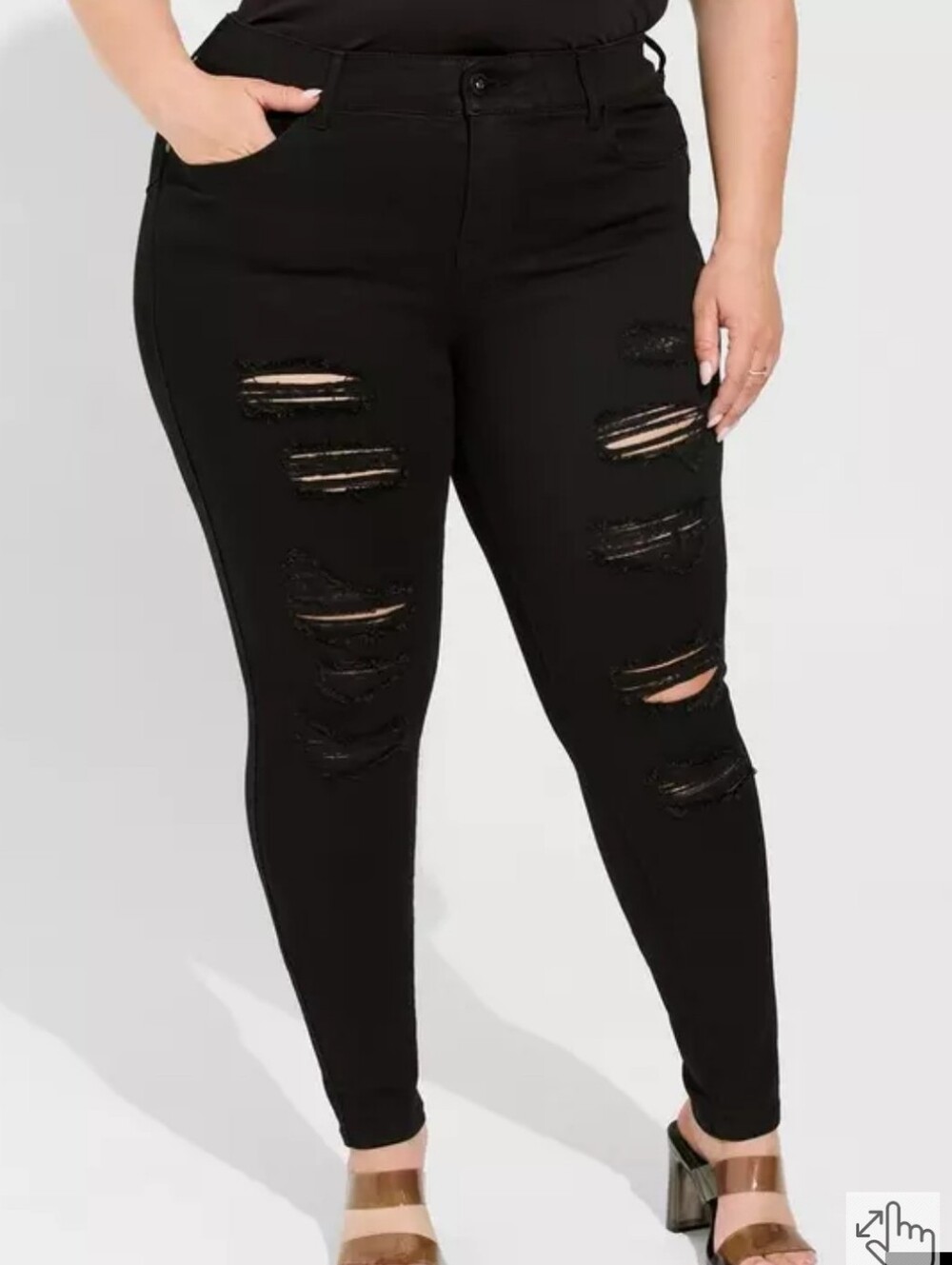 ✨️NWT✨️ Torrid Bombshell High-Rise Skinny Deconstructed Jean, Size 22, $99 MSRP